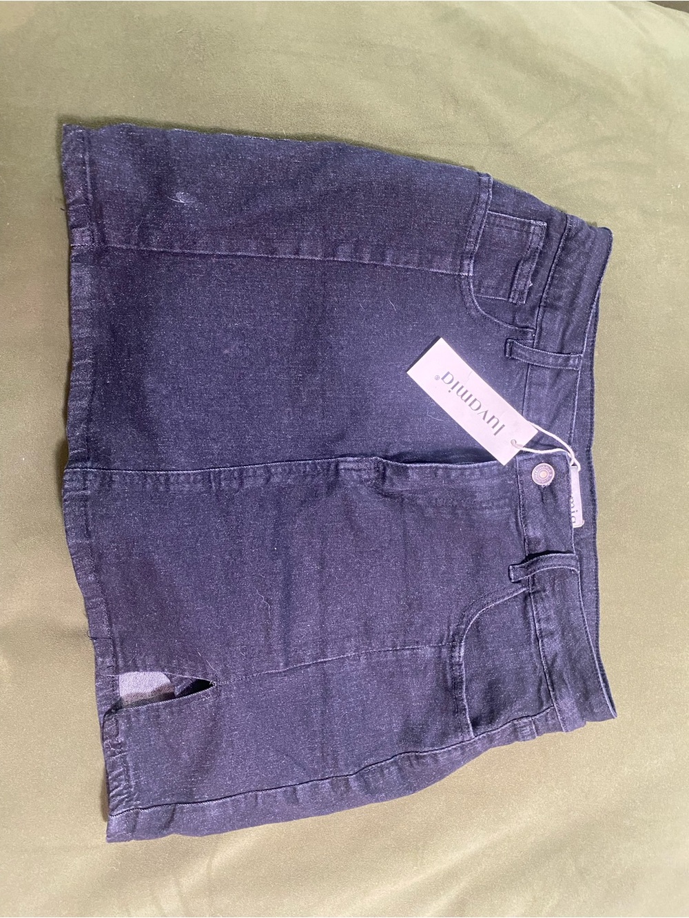 Women's black Denim skort